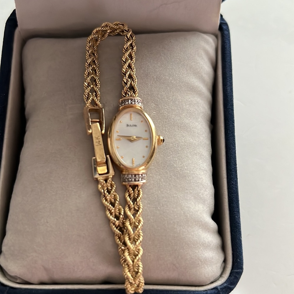 14k gold Bulova watch